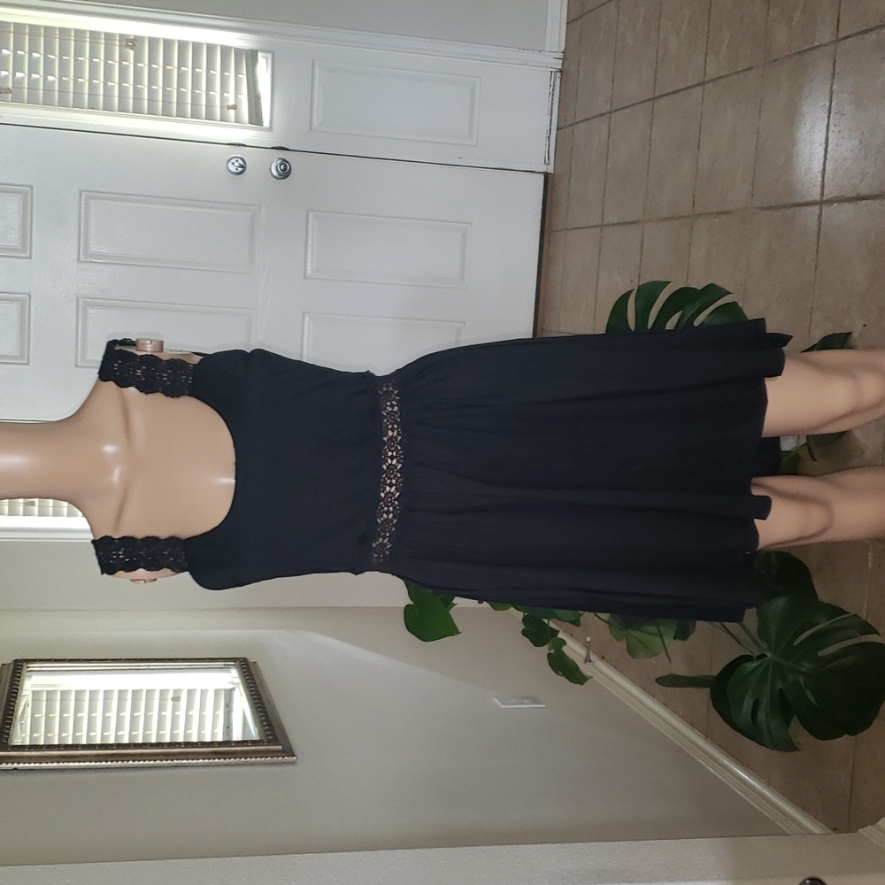 True Freedom lace waist & straps high low